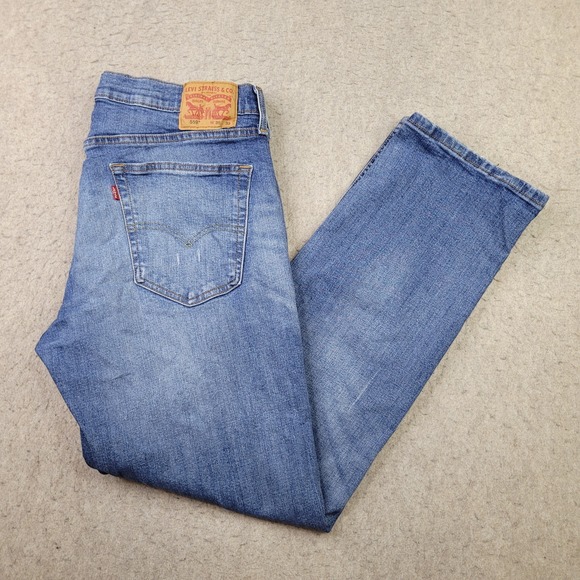 Levi's 559 Jeans Men's 36x32 Relaxed Fit Straight Leg Blue Denim Pants Med Wash - Picture 1 of 13